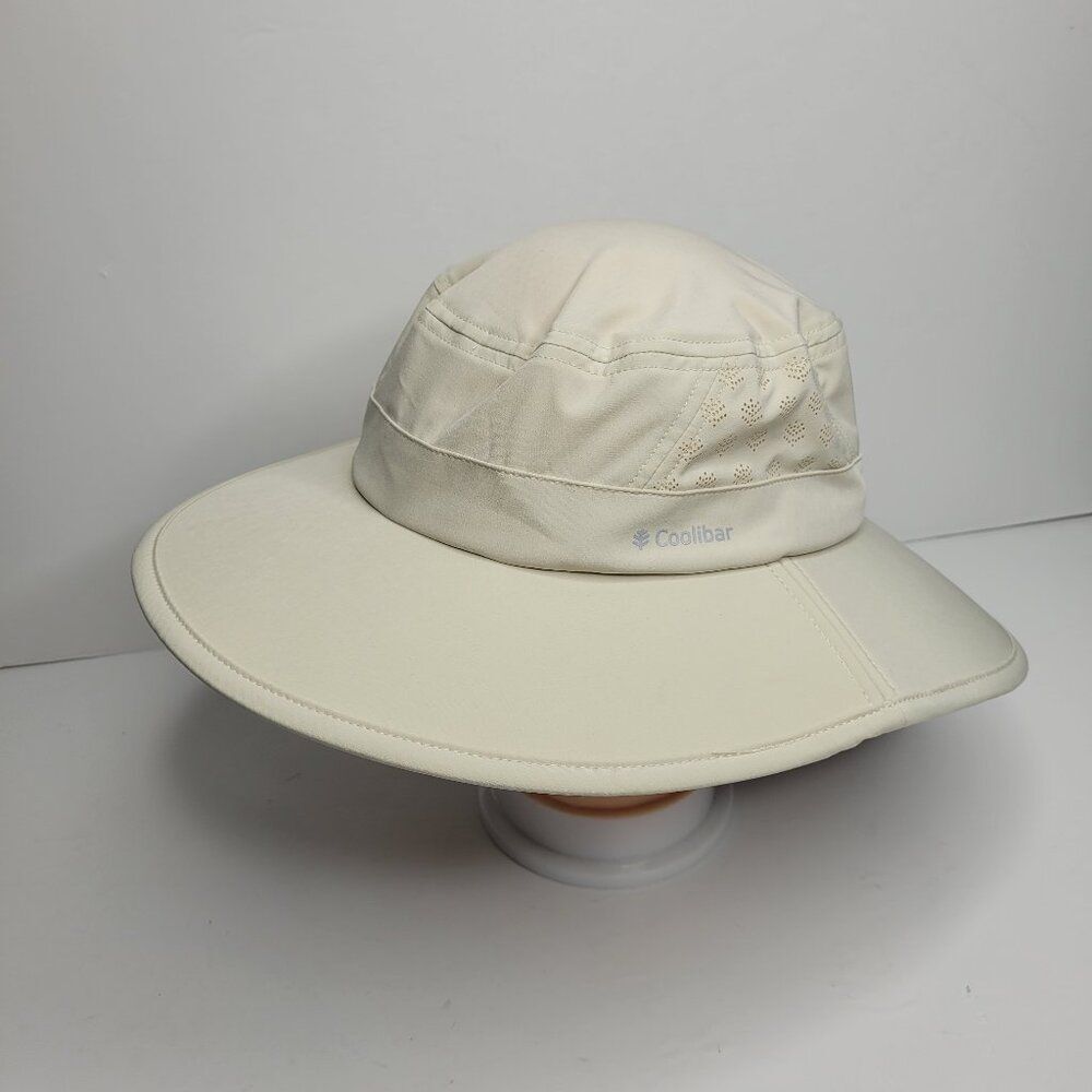 Coolibar Fore Golf Hat UPF 50+ tan foldable outdoor fishing boating small medium